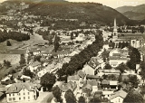 En Avion au-dessus de Saulxures-sur-Moselotte - Vue générale vers 1970